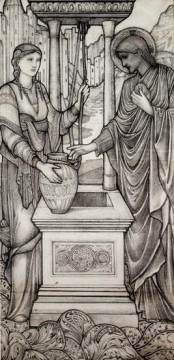 Chrsit y el pozo prerrafaelita Sir Edward Burne Jones Pinturas al óleo